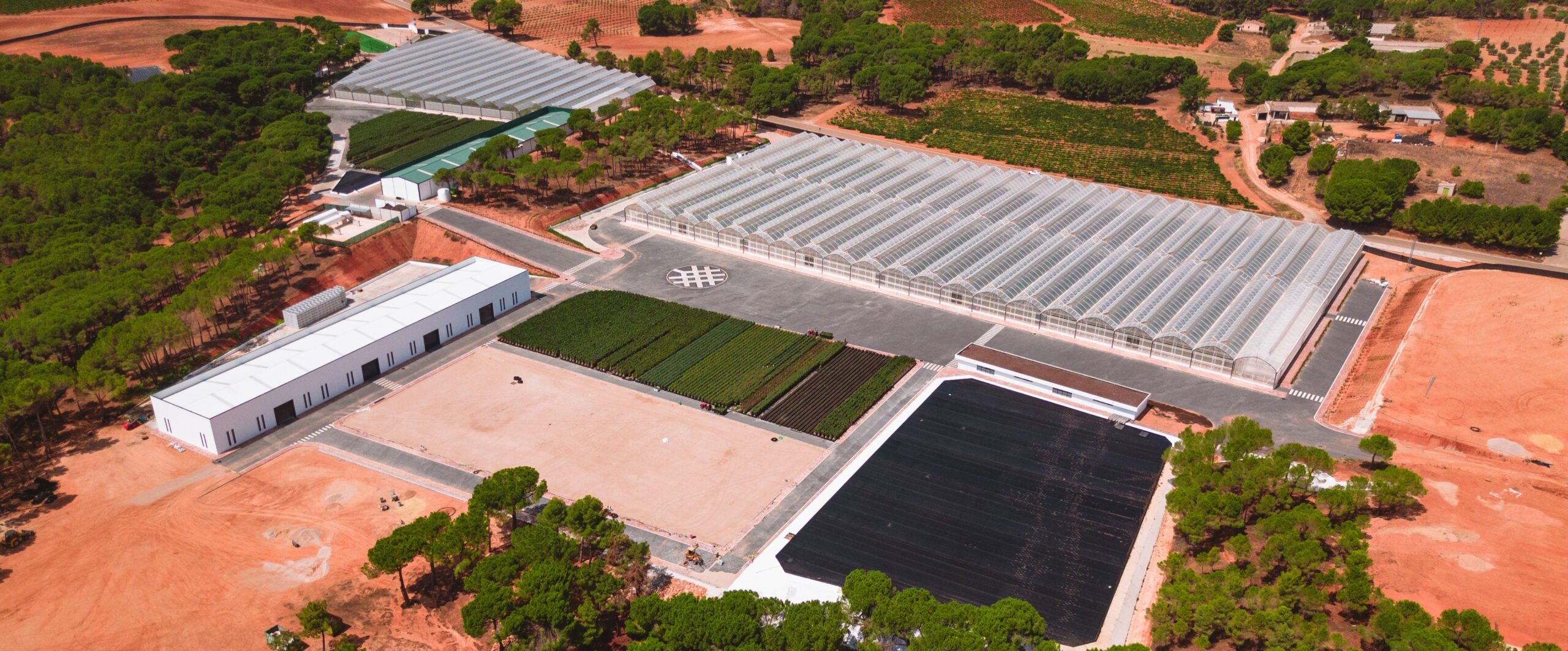 Aerial view of the ACEMI Spain nursery