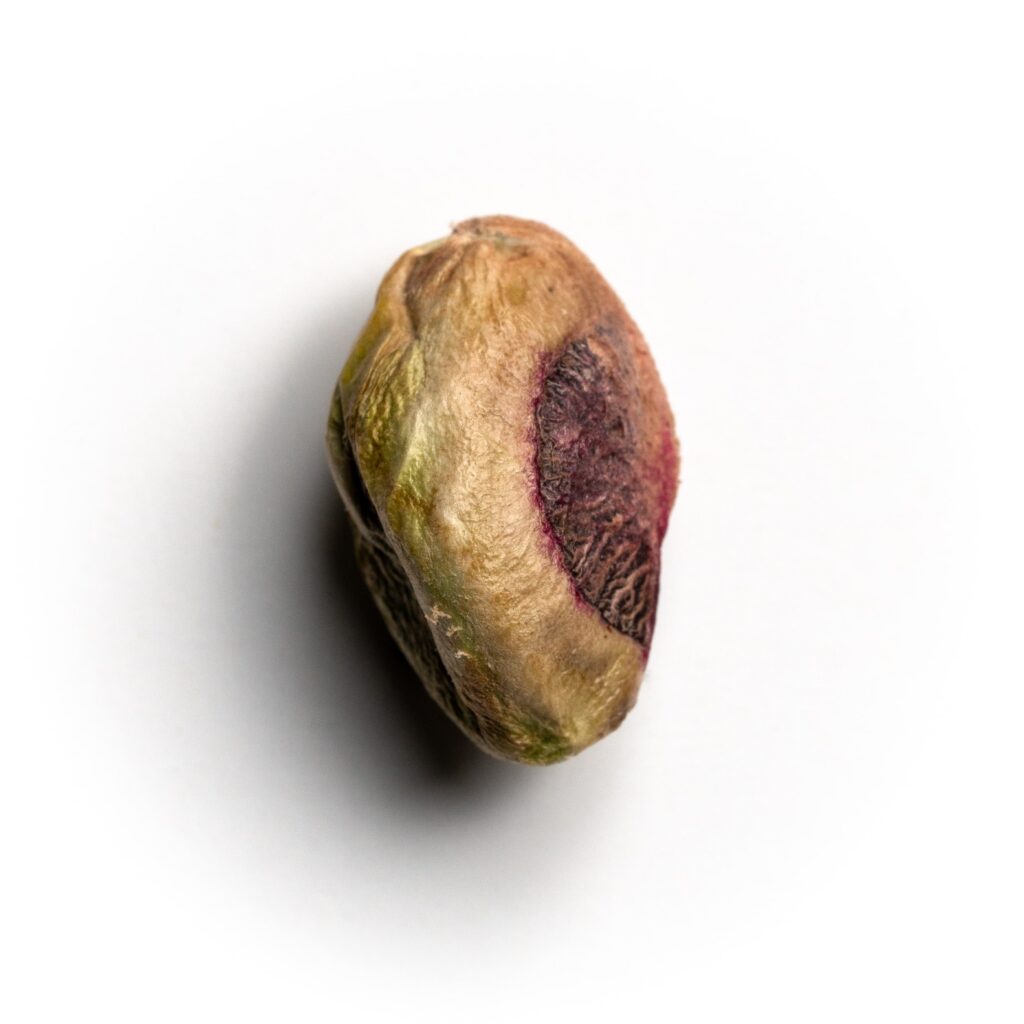 Grano de pistacho. Pistacho. Pistacho sin cáscara.